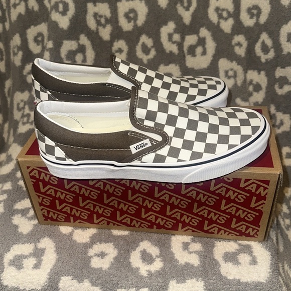 Vans Classic Slip-on Theory/Checkerboard Sneakers “Off the Wall” New 😍 - Picture 7 of 17
